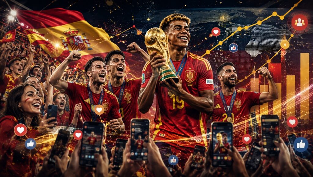 Así crecieron las redes sociales de España en el Mundial 2026