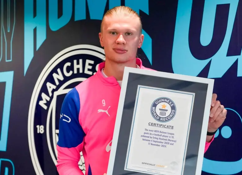 Erling Haaland ostenta cuatro récords Guinness a sus 26 años