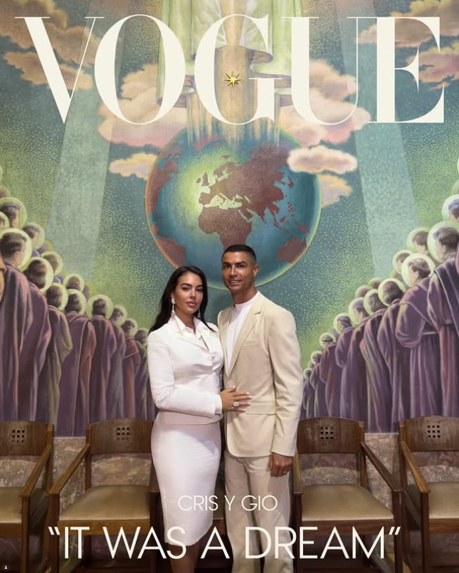 Hace unos días, Cristiano se casó por fin con su novia, Giorgina Rodríguez