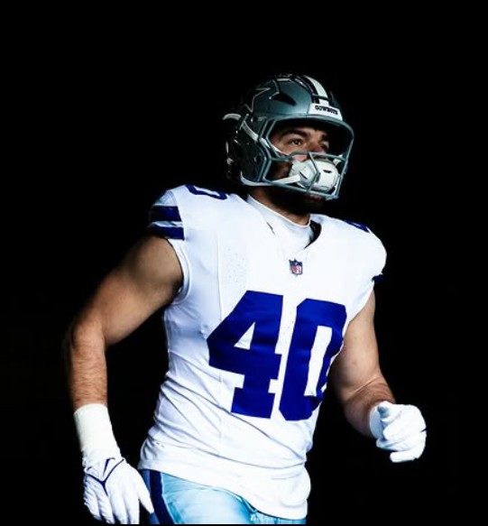 Hunter Luepke ha sido el fullback de los Cowboys en los últimos 2 años, con el número 40