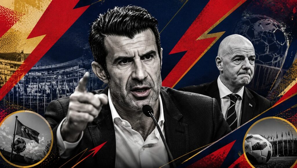 Luis Figo estalla contra Infantino