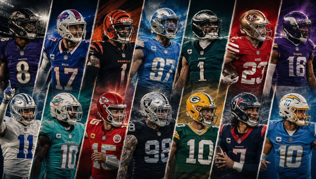 NFL 2026 ranking de uniformes