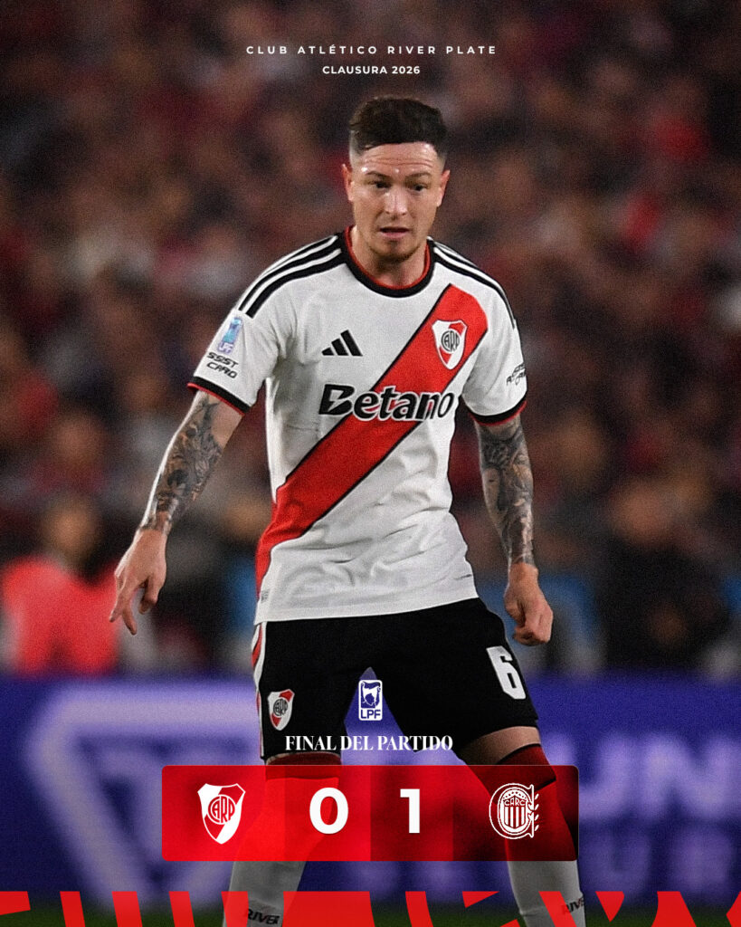 River cayó en casa este domingo 0-1 ante Rosario Central