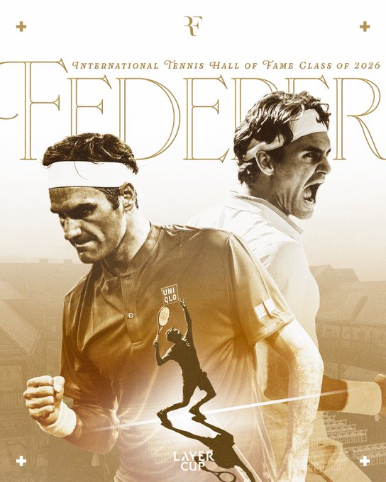Roger Federer fue encumbrado al Salón de la Fama del Tenis Internacional