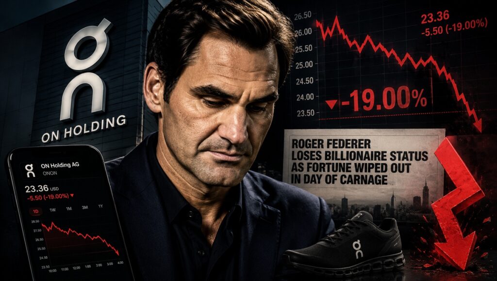 Roger Federer ya no es billonario. Así perdió una fortuna con su acciones de On Holdings en un solo día