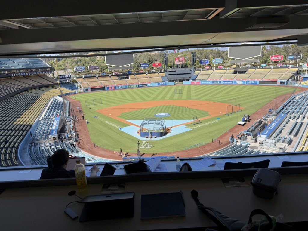 Dodger Stadium está edificado en una zona muy concurrida de la ciudad de Los Ángeles