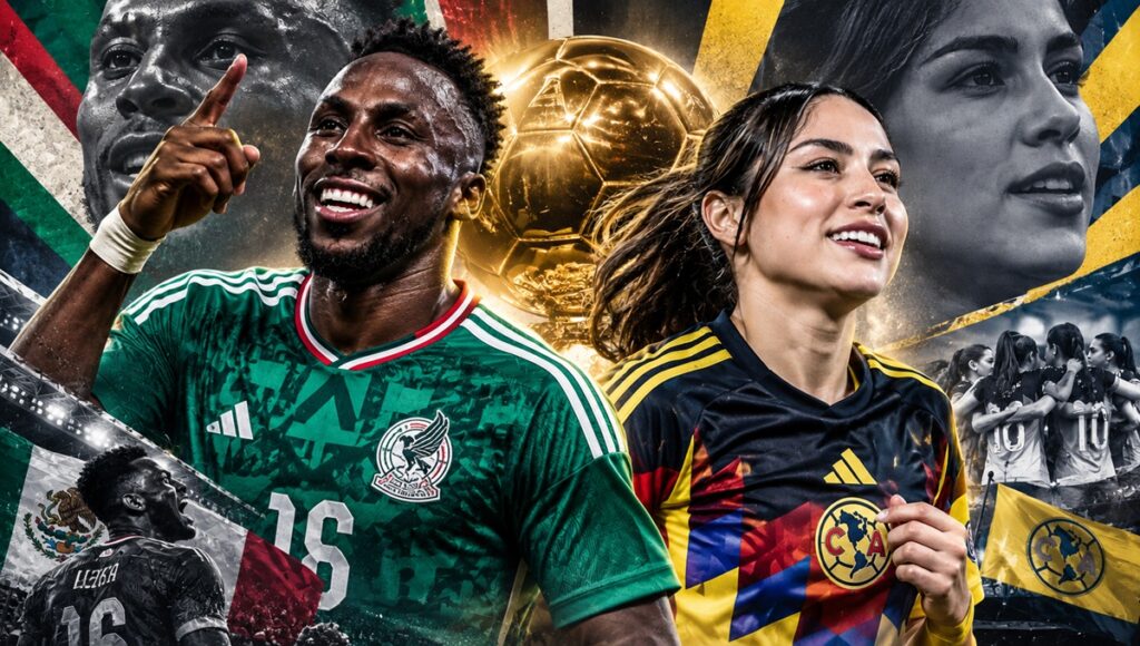 Julián Quiñones y Scarlett Camberos, mexicanos nominados al Balón de Oro 2026