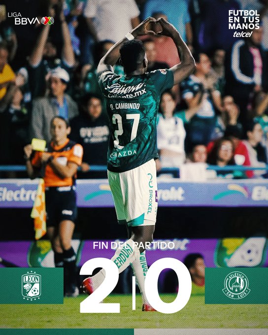 León marcha sexto de la tabla general tras vencer al Atlético San Luis 2-0