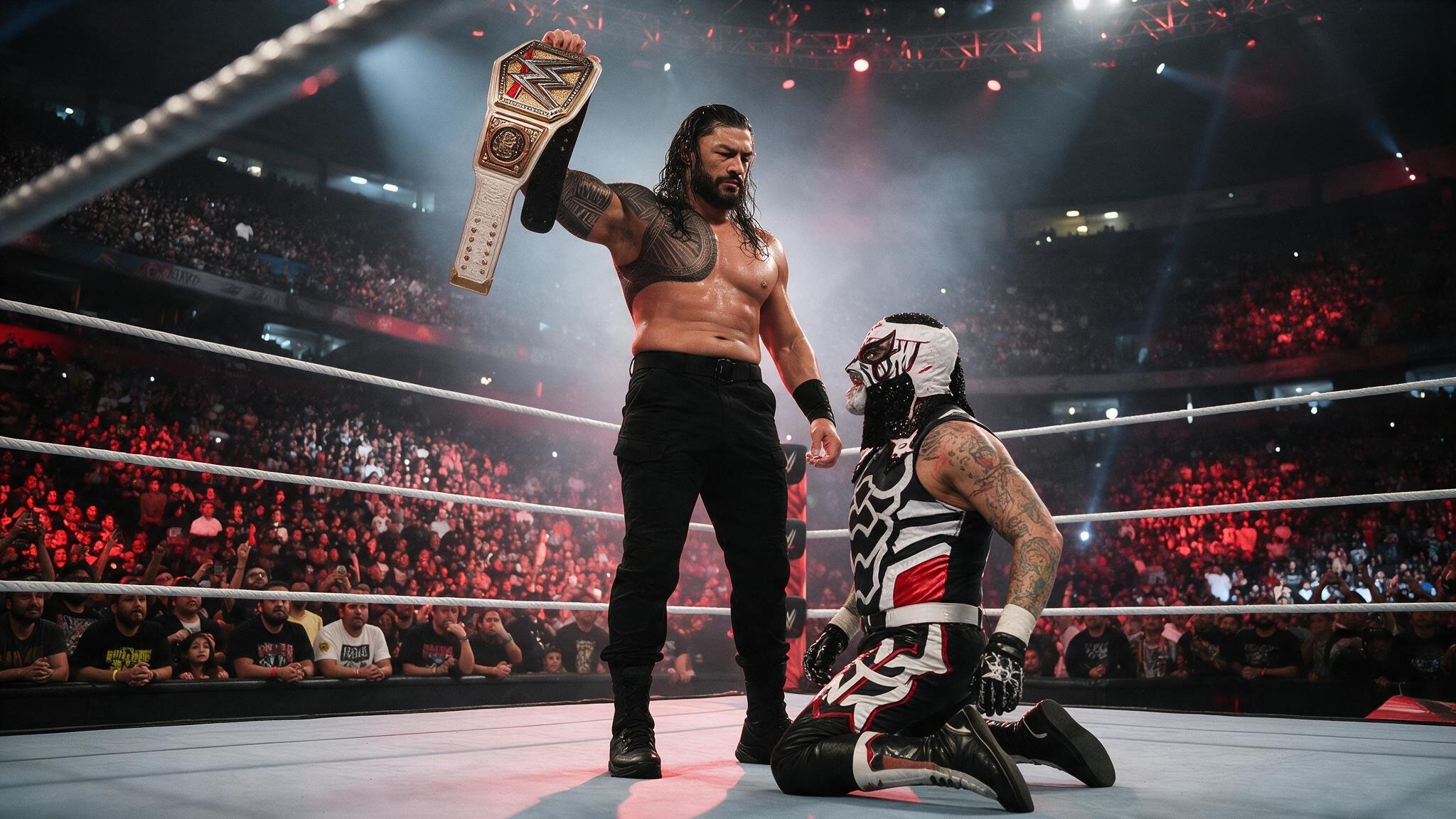 Roman Reigns vence a Penta en WWE Raw México 2026 Roman Reigns vence a Penta en WWE Raw México 2026