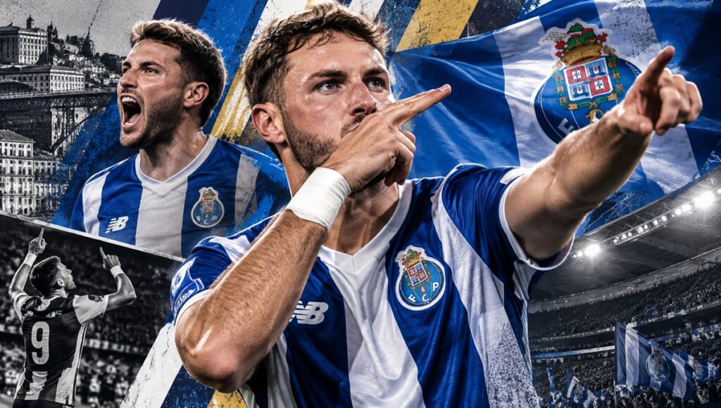Santi Giménez anota su gol 100 en la victoria del Porto.