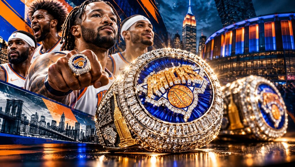 Anillos de campeones de los Knicks 2026-27