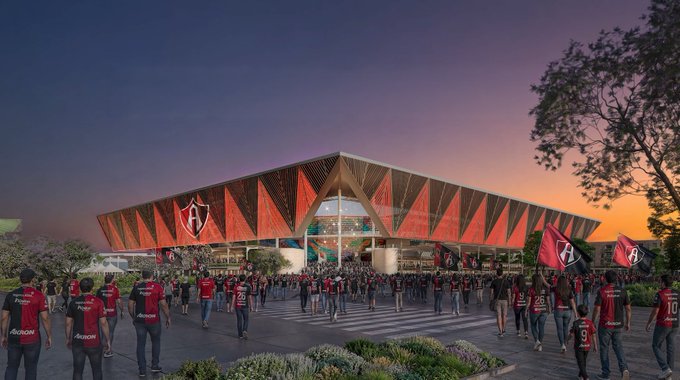 Así luciría el nuevo estadio del Atlas, promovido por Grupo Prodi, propietario de los rojinegros