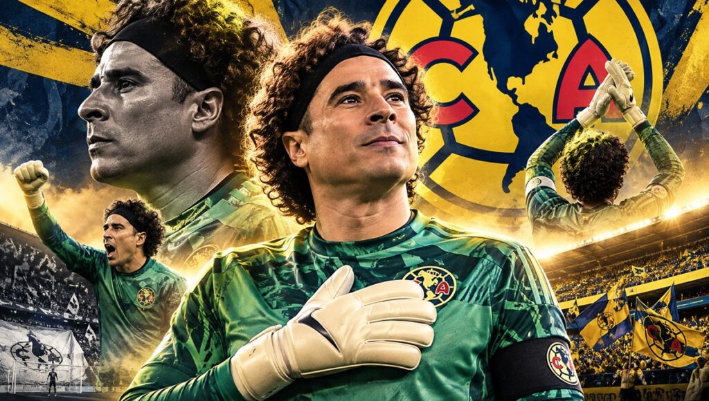 Homenaje del América a Guillermo Ochoa