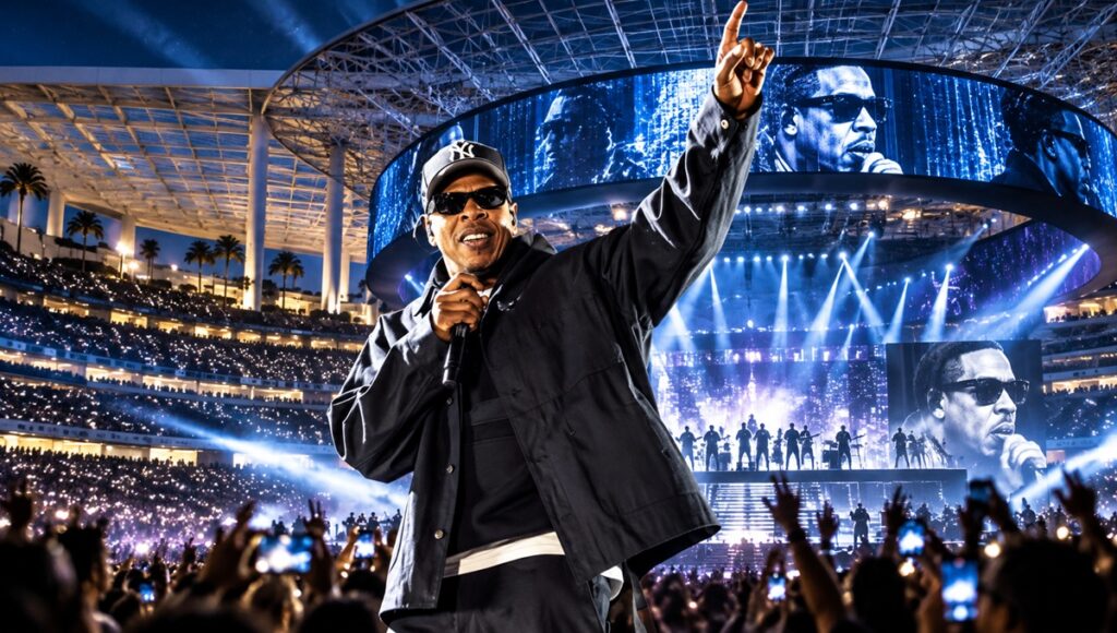 Jay-Z en el Super Bowl LXI