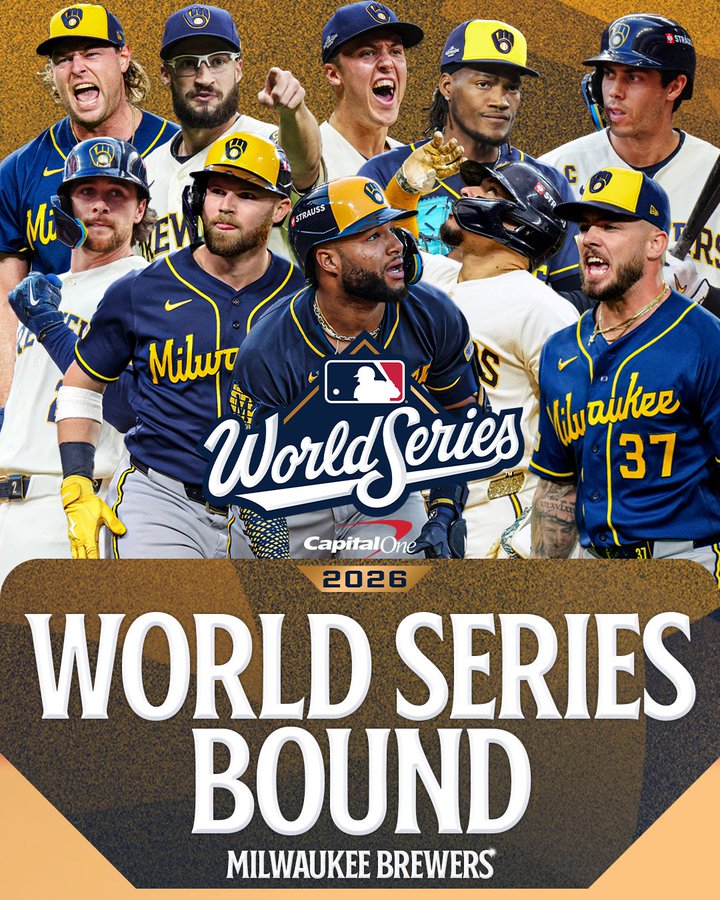 Los Brewers jugarán su primera Serie Mundial en 44 años, en busca su primer título de las Grandes Ligas