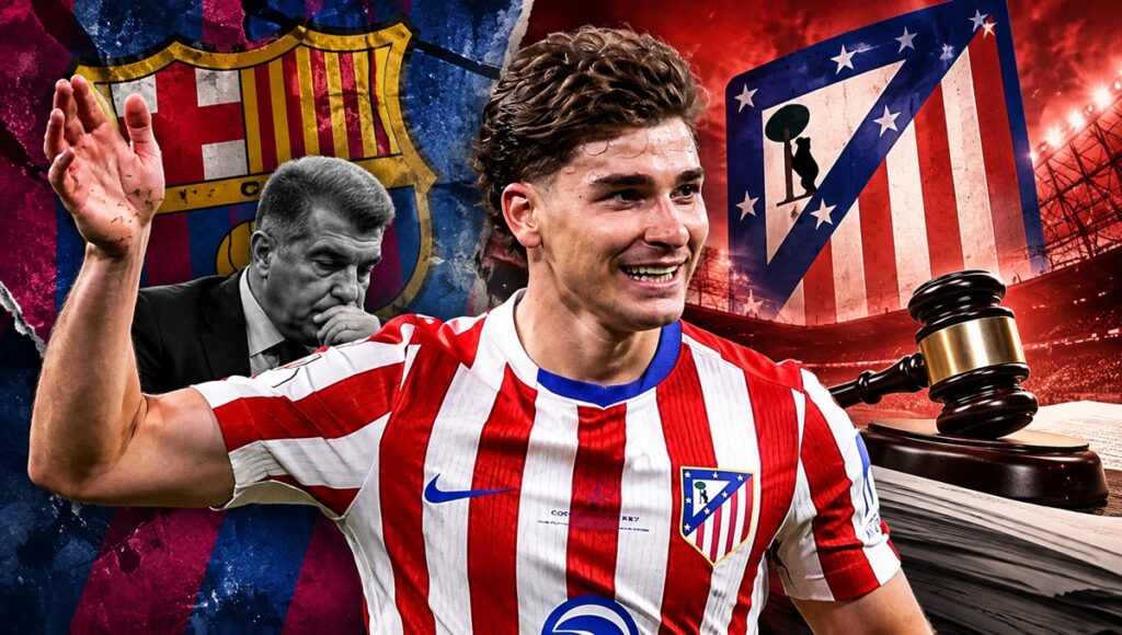 Multa al Barcelona por Julián Álvarez