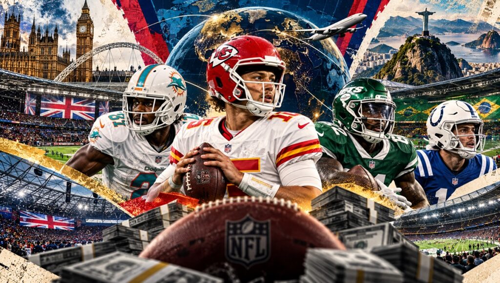 Partidos internacionales de la NFL y su costo para las franquicias en 2026