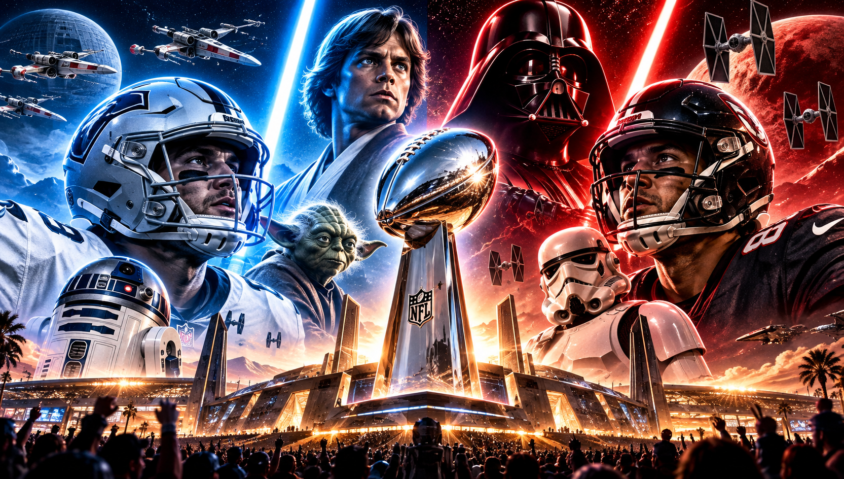Star Wars Funday Football Super Bowl LXI. Star Wars Funday Football Super Bowl LXI.